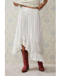 Urban Outfitters - Uo Bronwen Hitched Midi Skirt - Lyst