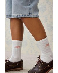 New Balance - Pink, Blue & Beige Socks 3-pack - Lyst