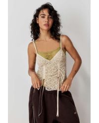Out From Under - Lace Ruched Cami Top - Lyst