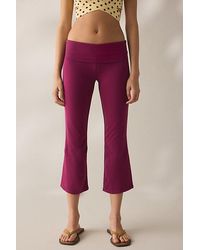 Out From Under - Bec Cropped Foldover Kick Flare Pants - Lyst