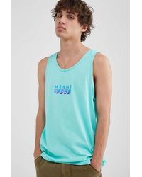 Urban Outfitters Miami Vice Tank Top - Blue