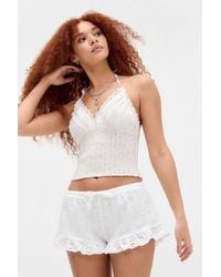 Kimchi Blue - Jules Broderie Mini Shorts - Lyst