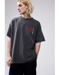 Urban Outfitters - Uo Washed Black Dragon T-shirt - Lyst