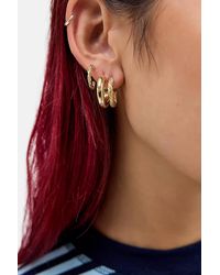 Urban Outfitters - Uo Braided Hoop Earrings 3-pack - Lyst