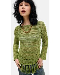BDG - Fringed Stitch Top - Lyst