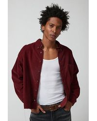 Urban Renewal - Remade Overdyed Raw Crop Cord Long Sleeve Shirt - Lyst