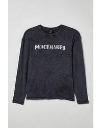 Urban Outfitters - Uo Peacemaker Thermal Long Sleeve Tee - Lyst