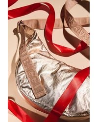 BAGGU - Uo Exclusive Metallic Medium Nylon Crescent Bag - Lyst