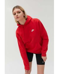 womens red nike jumper