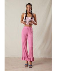 Urban Outfitters - Uo Daphne Ruffle Flare Pant - Lyst