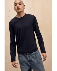 Urban Outfitters - Uo Black Long Sleeve Slim T-shirt - Lyst
