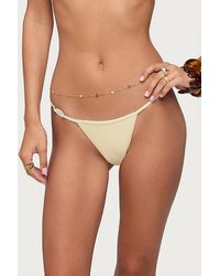 Edikted - Evana Bead String Bikini Bottom - Lyst