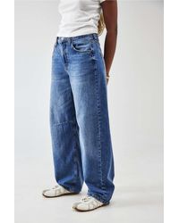BDG - Boyfriend-jeans logan" im used-look mit riemen und vintage-waschung - Lyst