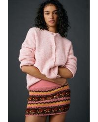 BDG - Northern Lights Fair Isle Knit Micro Mini Skirt - Lyst