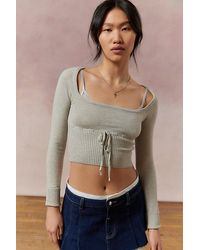 Urban Outfitters - Uo Edie Babydoll Sweater - Lyst