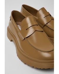 Camper - Walden Leather Moc Toe Loafer Shoe - Lyst