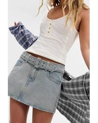 Levi's - Belted Mini Skirt - Lyst