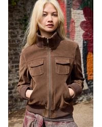 BDG - Romy Faux Suede Jacket - Lyst
