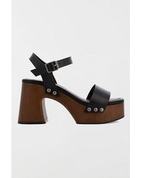 MIA - Mia Electrah Wooden Platform Sandal - Lyst