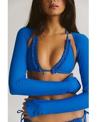 RAT BOI - Ruffle Charm Bikini Top - Lyst