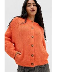 Urban Outfitters - Uo Indi Hooded Ribbed Cardigan - Lyst
