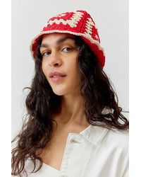 Urban Outfitters - Granny Square Crochet Bucket Hat - Lyst