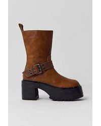 Urban Outfitters - Uo Nic Platform Moto Boot - Lyst