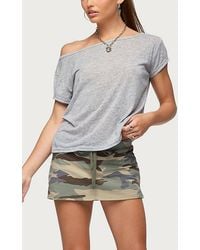 Edikted - Bayside Slitted Mini Skort - Lyst