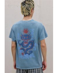 Urban Outfitters - Uo Blue Dragon Sun Graphic Tee - Lyst