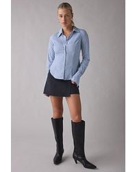 Urban Outfitters - Uo Leilani Slim Button Up Shirt Top - Lyst