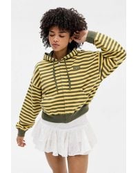 BDG - Khaki & Yellow Easy Stripe Hoodie - Lyst