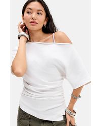 Silence + Noise - Silence + Noise Sai Ruched Waist Tee - Lyst