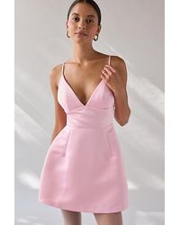 Kimchi Blue - Petit Fours Fit-And-Flare Satin Mini Dress - Lyst