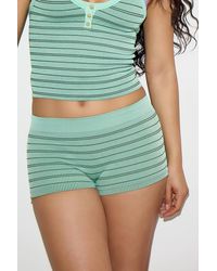 Out From Under - Andi Seamless Stripe Micro Shorts - Lyst