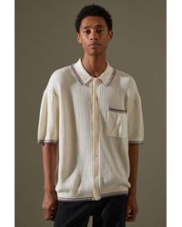 button up polo sweater