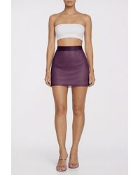 LECHERY - Lechery Lustrous Sheer Micro Mini Skirt - Lyst