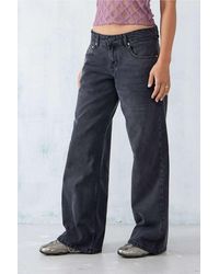 Motel - Low rise-jeans "parallel" mit weitem bein - Lyst