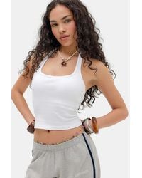 Out From Under - Wren Padded Rib Seamless Halter Top - Lyst