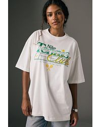 Nike - Sportswear Tennis Club Graphic Oversized Tee - Lyst
