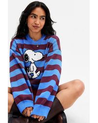 Urban Outfitters - Uo Snoopy Striped Jumper At - Lyst