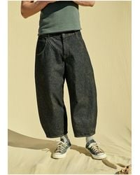 BDG - Rinse Black Crop Cacoon Jeans - Lyst