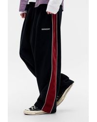 iets frans... - Harri Black & Red Panel Joggers - Lyst