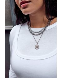 Urban Outfitters - Uo Coin Triple Layer Chain Necklace 3-pack - Lyst