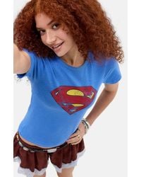 Urban Outfitters - Uo Superman Logo Baby Graphic Tee - Lyst