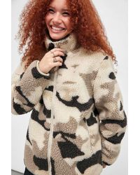 BDG - Camo Fleece Jacket - Lyst