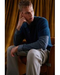 Standard Cloth - Fuzzy Polo Short Sleeve Sweater - Lyst