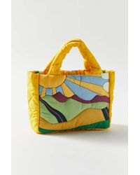 Urban Outfitters Quilted Mini Tote Bag - Yellow