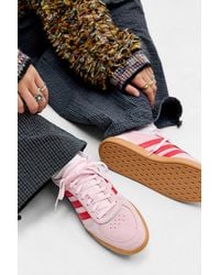 adidas - Pink & Red Breaknet Trainers - Lyst