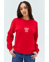 Urban Outfitters - Uo Red Colorado Spring Crew Neck Sweatshirt - Lyst