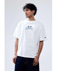 Champion - Uo Exclusive White Japanese T-shirt - Lyst